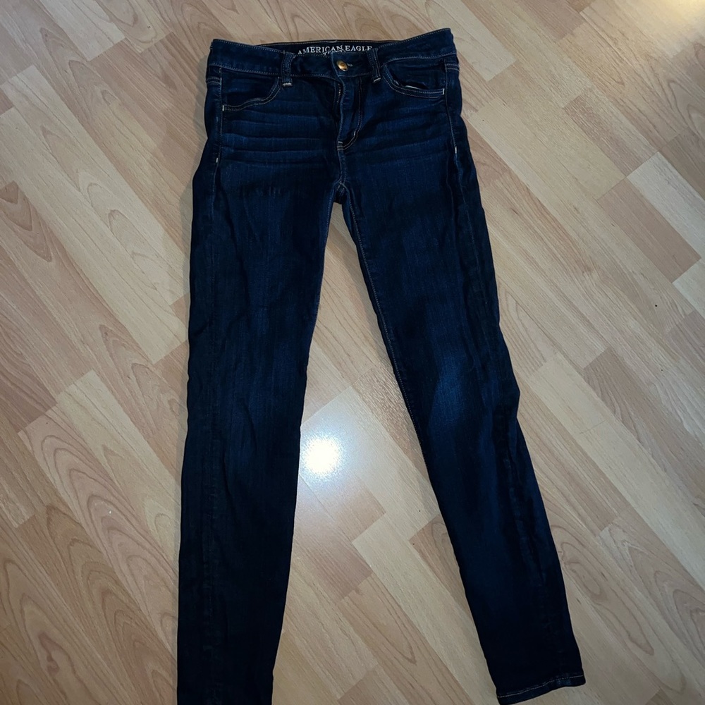 Dark denim jegging